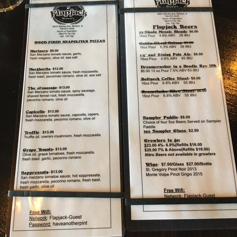 Flapjack Brewery - Pizza Near Me - Berwyn, Illinois Flapjack Brewery - Pizza Near Me - Berwyn, Illinois
