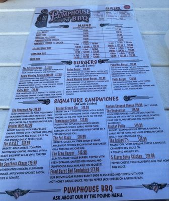 Menu photo 2 Pumphouse BBQ Ormond Beach, FL Menu photo 2 Pumphouse BBQ Ormond Beach, FL