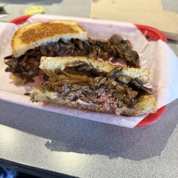 Jeffrey's Hamburgers - Patty Melt - asked for Med Rare, got Medium - Burgers Near Me - San Mateo, California