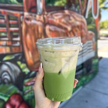 Academic Coffee - Banana cream pie matcha latte - Coffee & Tea Near Me - Santa Clara, California Academic Coffee - Banana cream pie matcha latte - Coffee & Tea Near Me - Santa Clara, California