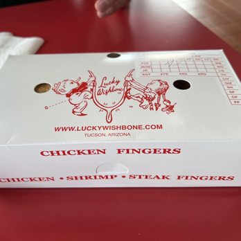 Lucky Wishbone - There it is! same logo; same boxes they've used for 40 plus years - Southern Near Me - Tucson, Arizona Lucky Wishbone - There it is! same logo; same boxes they've used for 40 plus years - Southern Near Me - Tucson, Arizona