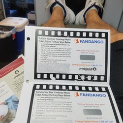 Florida's Blood Centers-Plantation - Giving some blood. Getting some movie tickets