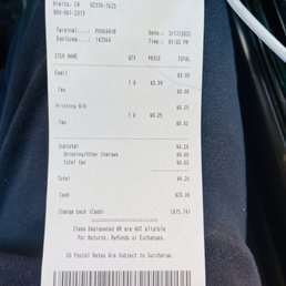 Receipt