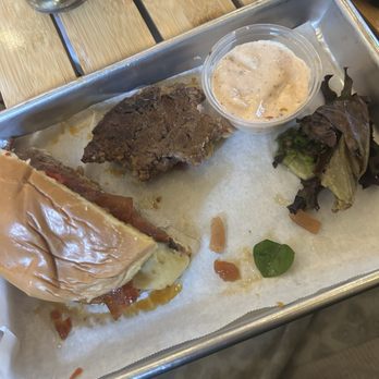 Crazy Burger - Frozen looking patty on "millennial burger joint dish" - Juice Bars & Smoothies Near Me - Narragansett, Rhode Island Crazy Burger - Frozen looking patty on "millennial burger joint dish" - Juice Bars & Smoothies Near Me - Narragansett, Rhode Island