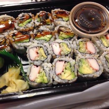EDO Sushi - 8pc eel roll & 8pc California roll for 6.95 total !! - Sushi Bars Near Me - Lynbrook, New York
