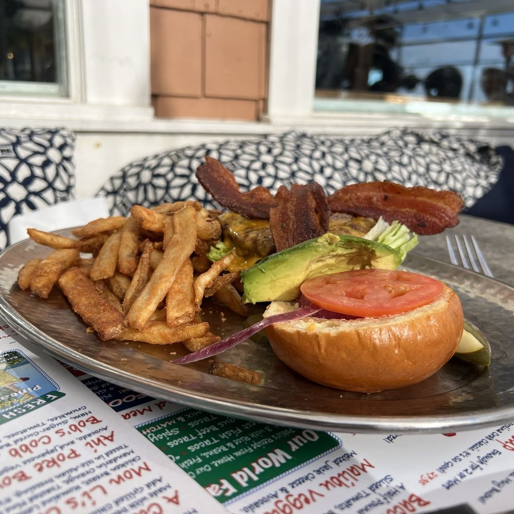 Paradise Cove Beach - Bacon cheese The Beach Burger - Beaches Near Me - Malibu, California Paradise Cove Beach - Bacon cheese The Beach Burger - Beaches Near Me - Malibu, California