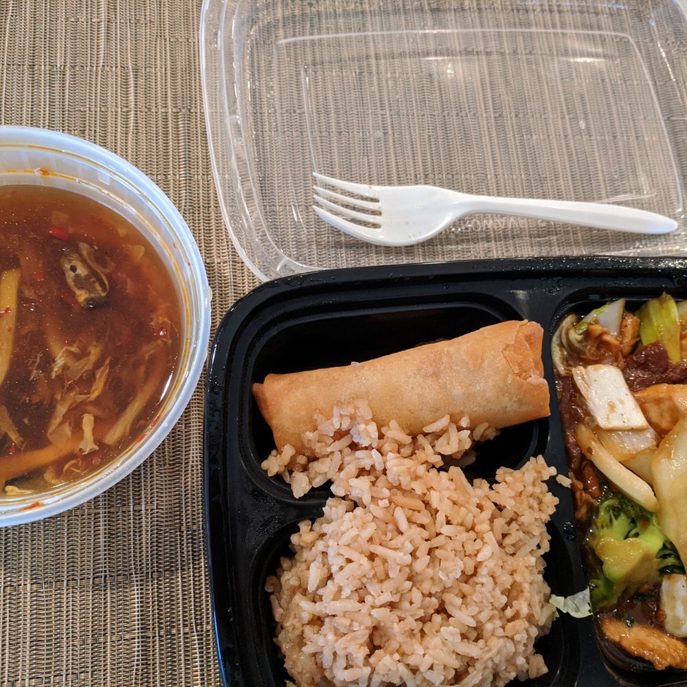 a meal in a plastic container a meal in a plastic container