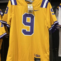 LSU 9 (Joe Burrow) football jersey in preparation for the inaugural Lane Kiffin Campaign in 2026.
