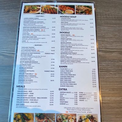 Menu photo 1 Manila Grill Express Edmonton, AB