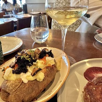 Orange Hill Restaurant & Events - Caviar and Black Truffle Twice-Baked Potato - Steakhouses Near Me - Orange, California