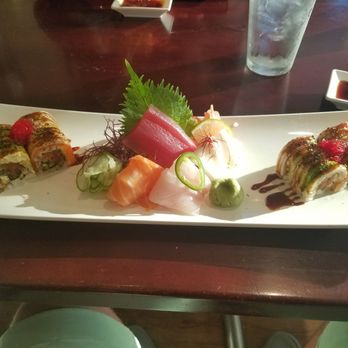 Saketumi - $45 for this plate ($3-4 per piece of sashimi and $16 for the chef roll) of lukewarm, watery, tasteless fish. What a deal. - Japanese Near Me - Rehoboth, Delaware Saketumi - $45 for this plate ($3-4 per piece of sashimi and $16 for the chef roll) of lukewarm, watery, tasteless fish. What a deal. - Japanese Near Me - Rehoboth, Delaware