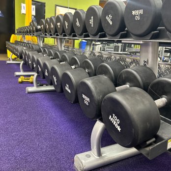 Anytime Fitness - 2nd set of dumbbells this gym has! 5-100lbs - Gyms Near Me - Rancho Cucamonga, California