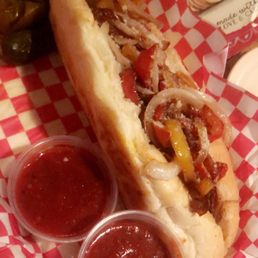 Hot Italian Sausage Sandwich