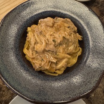 Osteria Di Mercato - Fettuccine - braised rabbit, sofrito, pickled apricots - Italian Near Me - Houston, Texas Osteria Di Mercato - Fettuccine - braised rabbit, sofrito, pickled apricots - Italian Near Me - Houston, Texas