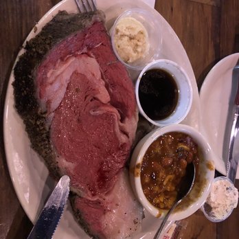 Texas Roadhouse - 24oz med rare prime rib and side chili - American Near Me - Henderson, Nevada