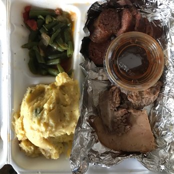 Silverado Smokehouse - Brisket and spicy sausage with potato salad and green beans! - Smokehouse Near Me - Corpus Christi, Texas Silverado Smokehouse - Brisket and spicy sausage with potato salad and green beans! - Smokehouse Near Me - Corpus Christi, Texas