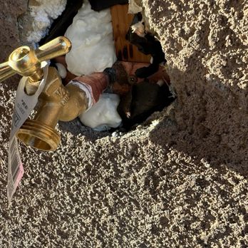 Top Grade Plumbing - New spigot replaced and wall foam separated from back side - Plumbing Near Me Top Grade Plumbing - New spigot replaced and wall foam separated from back side - Plumbing Near Me