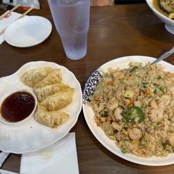 Bo's Ramen and Sushi House - Jalapeno Shrimp Fried Rice & Pork gyoza