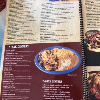 Sazon - Menu - Mexican Near Me - Williamson, West Virginia