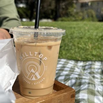 Hilltop Coffee and Kitchen - Iced Caramel Vanilla Latte - Coffee & Tea Near Me - Los Angeles, California Hilltop Coffee and Kitchen - Iced Caramel Vanilla Latte - Coffee & Tea Near Me - Los Angeles, California
