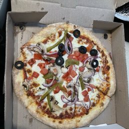 Veggie personal pizza