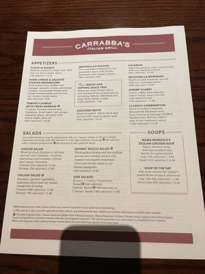 Menu photo 5 Carrabba's Italian Grill Sugar Land, TX Menu photo 5 Carrabba's Italian Grill Sugar Land, TX