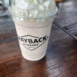 Wayback Burgers - Red velvet shake!