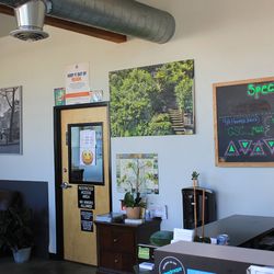 Reception desk.