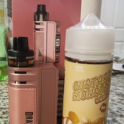 Mr. Vape - Drag E60 mod with great vanilla juice by monster jams