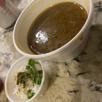 Crawfish Cafe - To go "cup" of gumbo before I had a bite. - Seafood Near Me - Houston, Texas