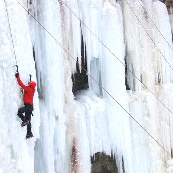 One Axe Pursuits - Ice climbing at Tiffany Falls - Rock Climbing Near Me - Elora, Ontario