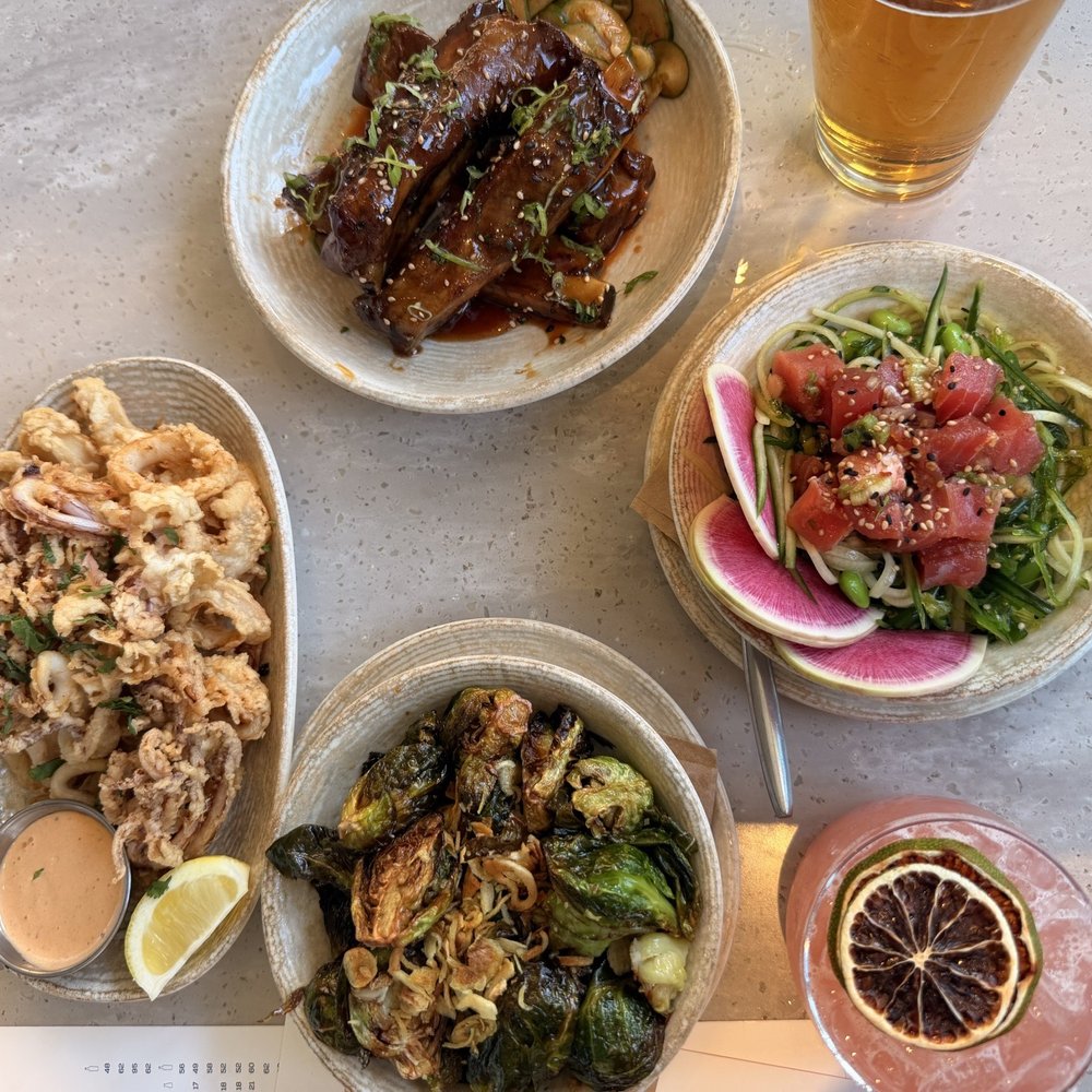 Pacific Catch - Happy Hour! Cabo Calamari, Glazed Ribs, Ahi Poke, Original Thai Brussels - Seafood Near Me - Brea, California Pacific Catch - Happy Hour! Cabo Calamari, Glazed Ribs, Ahi Poke, Original Thai Brussels - Seafood Near Me - Brea, California
