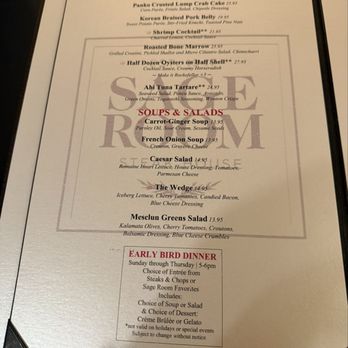 Sage Room Steak House - Menu - Steakhouses Near Me - Stateline, Nevada