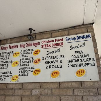 Jim's Krispy Fried Chicken - Menu - American Near Me - Mexia, Texas