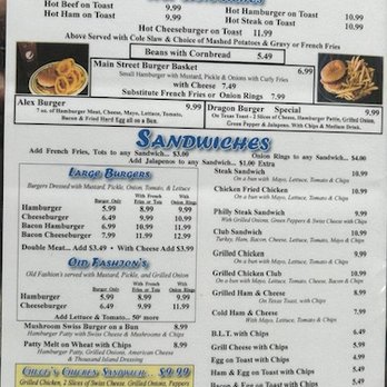 Main Street Diner - menu for main street diner - Diners Near Me - Chelsea, Oklahoma