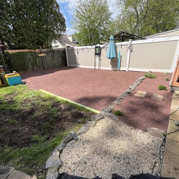 Quality Lawn & Landscape - Mulch converted to stone, fabric installed, no weeds for years to come! Call now to switch to stone - 267-455-3508 - Lawn Services Near Me Quality Lawn & Landscape - Mulch converted to stone, fabric installed, no weeds for years to come! Call now to switch to stone - 267-455-3508 - Lawn Services Near Me