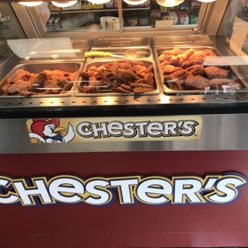 Chester's Fried Chicken - All of the sides and some of the chicken sits under heat lamps. - American Near Me - Oakland, California Chester's Fried Chicken - All of the sides and some of the chicken sits under heat lamps. - American Near Me - Oakland, California