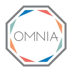 Omnia Fashion - OMNIA.space logo is an octagon in grey with "OMNIA" at the center