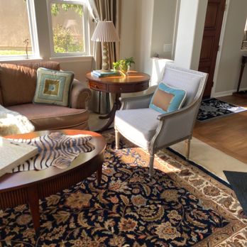 Ethan Allen - Area rug, Sofa, tables, & chair. - Furniture Stores Near Me - Towson, Maryland