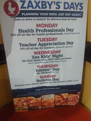 Menu photo 1 Zaxbys Charleston, SC Menu photo 1 Zaxbys Charleston, SC