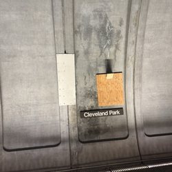 Cleveland Park Metro Station - Cardboard and wood are now being used as BANDAGES for the deteriorating infrastructure under WMATA's supervision.