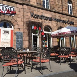 Konditorei Heimes Cafe - Blick von vorne auf das Café.