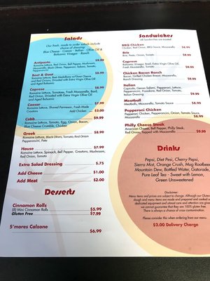 Menu photo 4 Paradise Pizza Carlsbad, CA