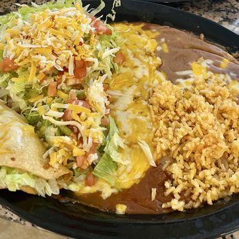 La Casita - Taco, tostada, and enchilada combo plate - Salad Near Me - Prescott Valley, Arizona
