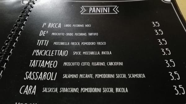 Menu photo 3 Malborghetto Florence, FI