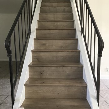 Maru Pacific - Final product, floating stairs converted with risers - Flooring Near Me - La Mirada, California Maru Pacific - Final product, floating stairs converted with risers - Flooring Near Me - La Mirada, California