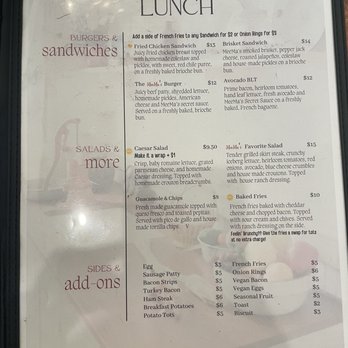 MeeMa’s - Lunch menu - Breakfast & Brunch Near Me - Long Beach, California