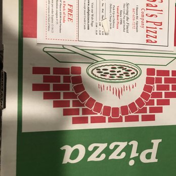 Sal's Pizza Company - a pizza box with a pizza on it - Pizza Near Me - Algonquin, Illinois
