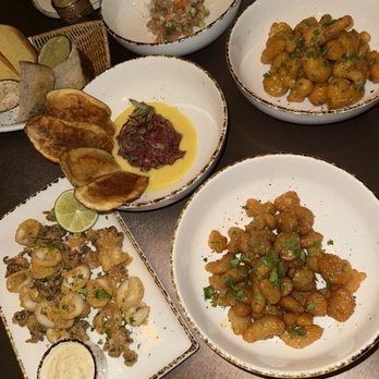 Kaif - Salmon Tartar Veal Tartar Fried Cauliflower Fried Shrimp - Mediterranean Near Me - Los Angeles, California Kaif - Salmon Tartar Veal Tartar Fried Cauliflower Fried Shrimp - Mediterranean Near Me - Los Angeles, California