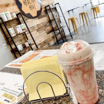The Healthy Hive - Strawberry Cheesecake - Juice Bars & Smoothies Near Me - Clearwater, Florida